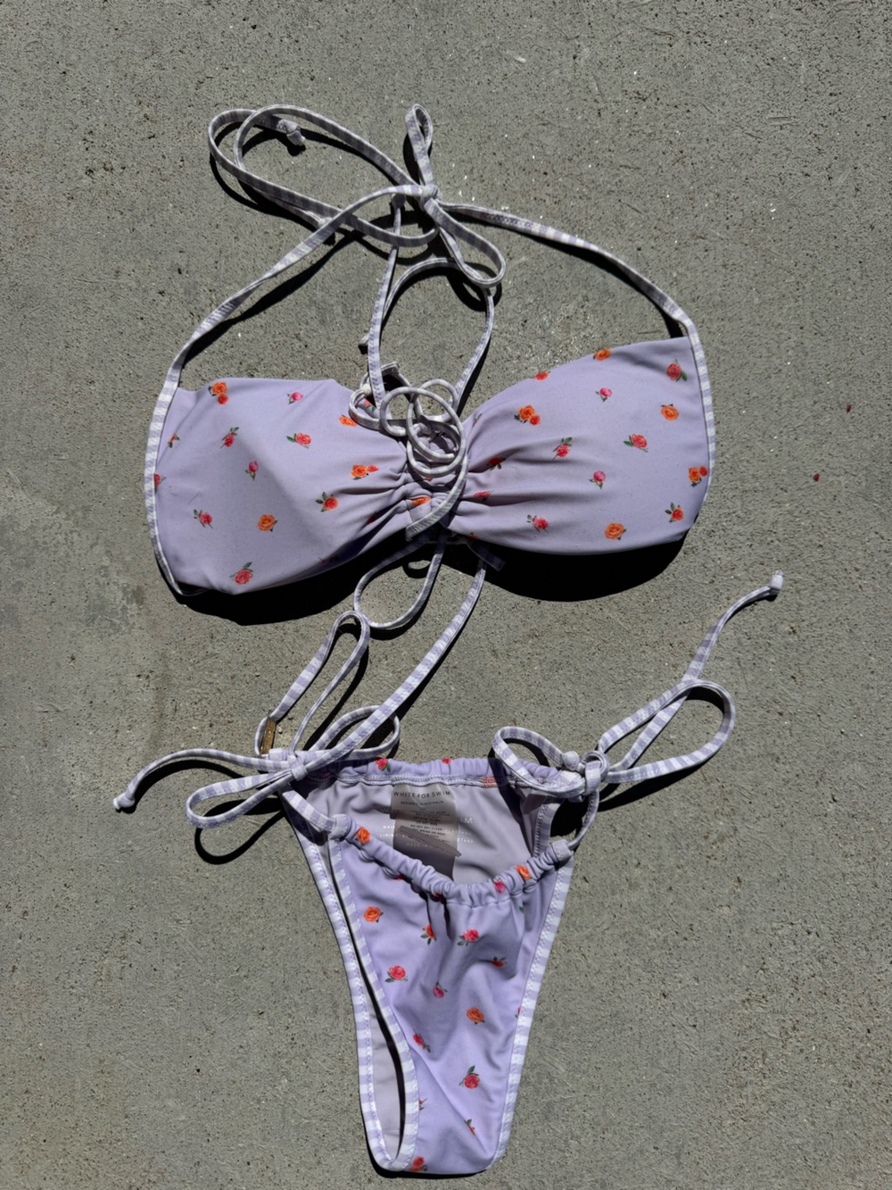 White Fox Swim with TWO TOPS